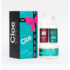 Pack Cloe Clear Shampoo 100 ML +Hot Glow Exotic 100 ML + Máscara 270 grs