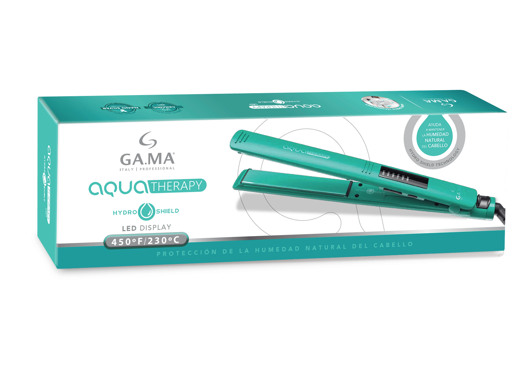 Alisador Gama Elegance Led Aqua Therapy Alisador De Pelo Gama