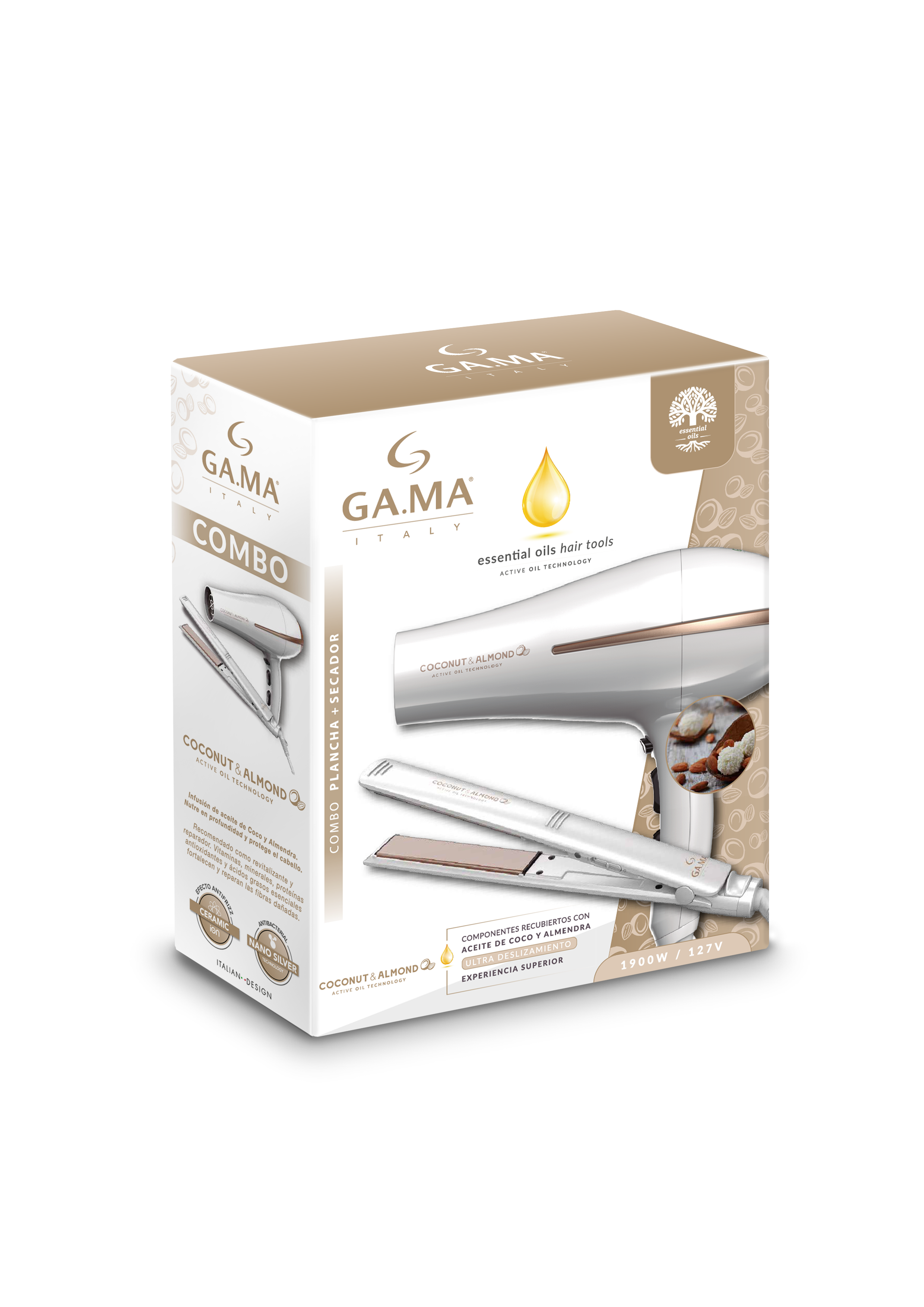 Alisador Plancha Gama Coco Y Almendra Precio Pack Gama Alisador De